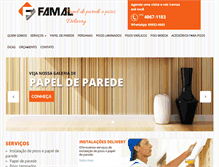 Tablet Screenshot of famal.com.br